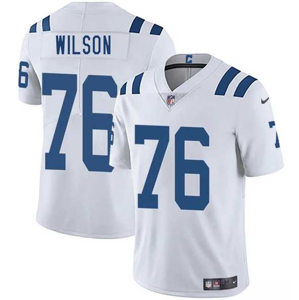Men & Women & Youth Indianapolis Colts #76 Jack Wilson White 2025 Vapor Limited Stitched Jersey->indianapolis colts->NFL Jersey